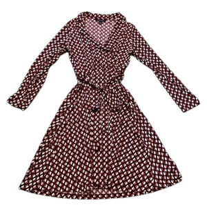 41 Hawthorne Elisse Knit Surplice Long Sleeve Business Swag  Dress